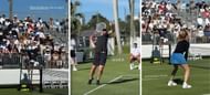 Screengrabs of Served with Andy Roddick podcast's Instagram stories (@servedpodcast)